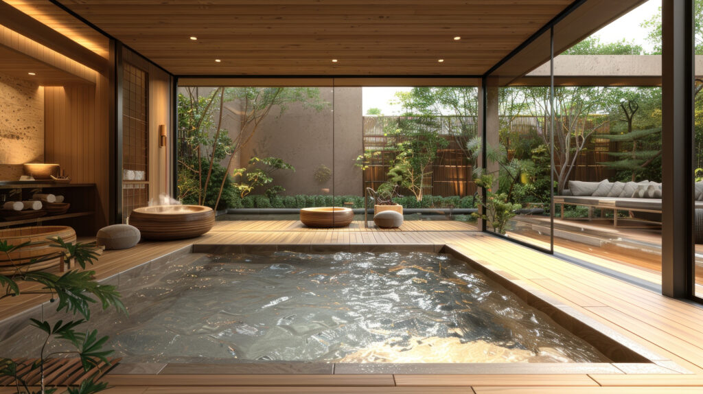 AI music sync luxury pool with Alexa voice control
